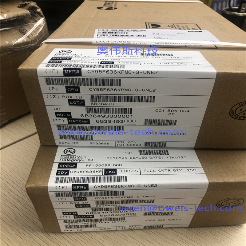 CY95F636KPMC-G-UNE2 2032+ 奥伟斯科技
