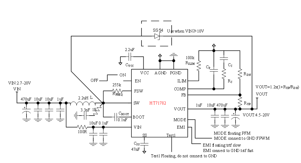 奥伟斯-全集成同步升压转换器HT71782